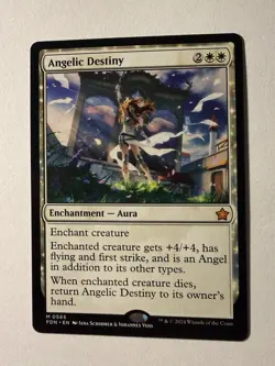 Normal - Angelic Destiny - 565 - Foundations - NM MTG FDN - Image 1