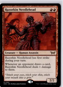 Razorkin Needlehead Duskmourn: House of Horror Regular NM R 0153 - Image 1