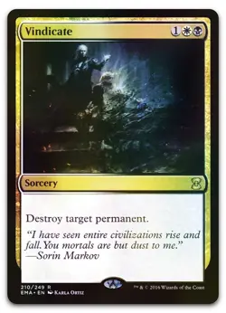 Vindicate #210 (Foil) (NM) Eternal Masters EMA Magic MTG - Image 1