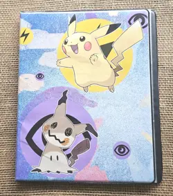 Pokemon Ultra Pro Vinyl 9 Pocket Portfolio Binder W/ Trading Cards 10pgs - Image 1