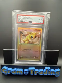 2003 Pokemon EX Sandshrew Reverse Holo Sandshrew #75 PSA 8 - Image 1