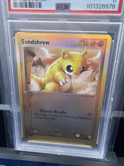 2003 Pokemon EX Sandshrew Reverse Holo Sandshrew #75 PSA 8 - Image 2