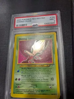 Pokemon Neo Destiny Secret Rare Holo #106 Shining Celebi PSA 9 Mint Condition - Image 3