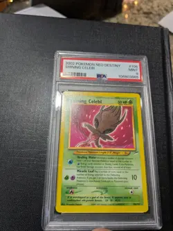 Pokemon Neo Destiny Secret Rare Holo #106 Shining Celebi PSA 9 Mint Condition - Image 4