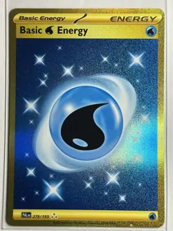 Basic Water Energy - Hyper Rare SV02: Paldea Evolved 279/193 LP-NM Pokemon Card - Image 1