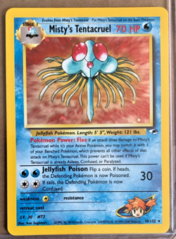 Pokemon Gym Heroes Misty's Tentacruel 10/132 Holo Rare NM/M Unplayed WOTC 2000 - Image 1