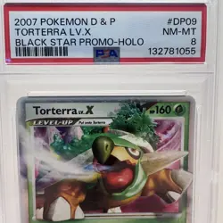 2007 Pokemon Diamond & Pearl Torterra LV. X Black Star PROMO #DP09 Holo - PSA 8 - Image 2