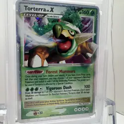 2007 Pokemon Diamond & Pearl Torterra LV. X Black Star PROMO #DP09 Holo - PSA 8 - Image 4