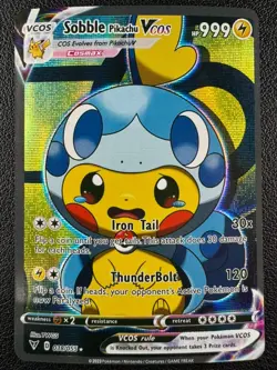 Sobble Pikachu Poncho Cosplay Holo Custom Art - Image 1