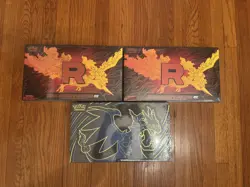 Pokemon Phantasmal Flames Mega Charizard & 2 Team Rocket Moltres EX UPC Sealed - Image 1