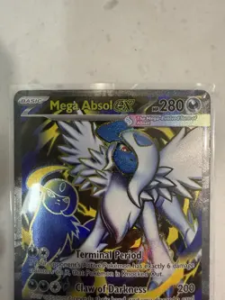 Mega Absol EX 161/132 Me01: Mega Evolution Ultra Rare Holo 280 HP Pokemon TCG - Image 2