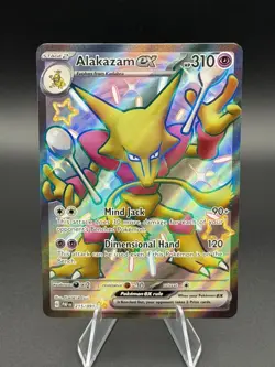 Alakazam EX 215/091 Pokemon SV: Paldean Fates Shiny Ultra Rare Full Art Holo - Image 1