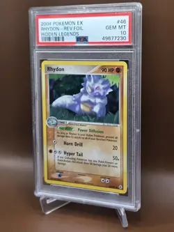 Rhydon Reverse Foil ~ PSA 10 LOW POP *7* ~ Pokemon TCG EX Hidden Legends 46/101 - Image 3
