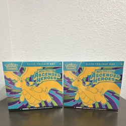 Pokemon Elite Trainer Box Mega Evolution Ascended Heroes Set 2 Boxes Sealed - Image 1