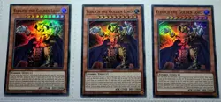 Yugioh! 3x Eldlich the Golden Lord V1 1st Ed.RA01-EN019 Super Rare play set 25th - Image 1