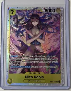 Nico Robin EB03-055 SR Super Rare Extra Booster Heroines One Piece English - Image 1
