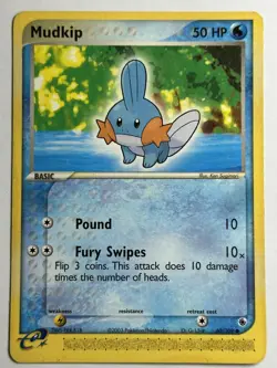 Mudkip Ruby and Sapphire 60/109 MP-HP Pokemon Card - Image 1