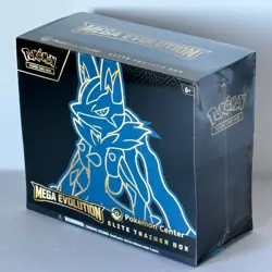 POKEMON CENTER LUCARIO ELITE TRAINER BOX ETB TRADING CARDS TCG MEGA EVOLUTION - Image 1