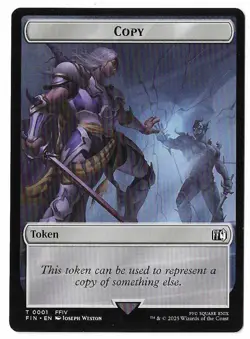 MTG Treasure Copy Final Fantasy (FIN) Double Sided Token Magic Card Unplayed - Image 2