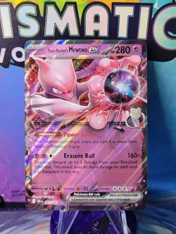 Team Rocket's Mewtwo ex - Pokemon TCG Destined Rivals Double Rare Card 081/182 - Image 1