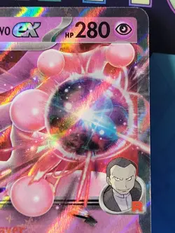 Team Rocket's Mewtwo ex - Pokemon TCG Destined Rivals Double Rare Card 081/182 - Image 3