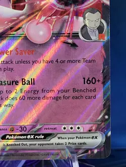 Team Rocket's Mewtwo ex - Pokemon TCG Destined Rivals Double Rare Card 081/182 - Image 4