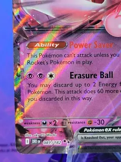 Team Rocket's Mewtwo ex - Pokemon TCG Destined Rivals Double Rare Card 081/182 - Image 5