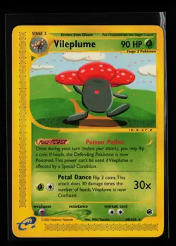 Vileplume 69/165 Rare Expedition Non Holo Pokemon Card - Image 1