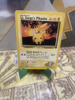 Lt. Surge's Pikachu Gym Challenge 84/132 Pokemon Card TCG (LP) - Image 1