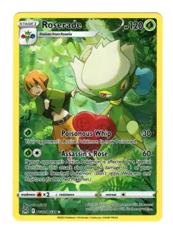 Roserade TG02/TG30 SWSH11: Lost Origin Trainer Gallery Pokemon Card NM - Image 1