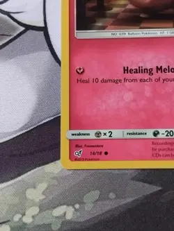 Pokemon TCG Jigglypuff Detective Pikachu 14/18 Holo Common - Image 4