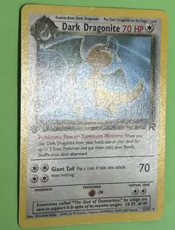 Pokemon Dark Dragonite TCG Card 22/82 Non-holo 1st Edition NEAR MINT NO PLAY - Image 2