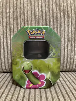 Pokemon Trading Card Game 2010 HeartGold & Soulsilver Meganium Tin EMPTY - Image 1