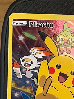 Pikachu SWSH020 Sword & Shield (2020) Black Star Promo Full Art Pokemon TCG MP - Image 2