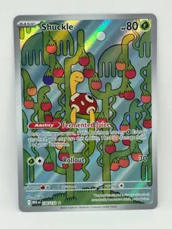 Pokemon TCG Shuckle Illustration Rare 136/132 Me01: Mega Evolution Holo NM - Image 1