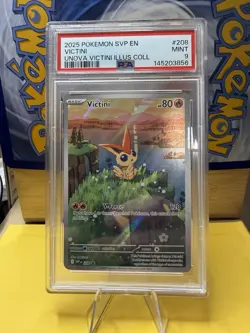 2025 POKEMON SVP VICTINI ILLUSTRATION COLLECTION PROMO #208 VICTINI PSA 9 - Image 1