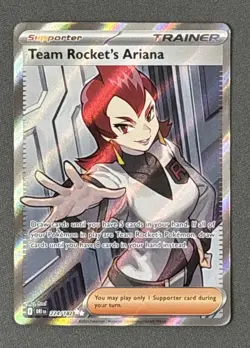 Pokemon TCG S&V Destined Rivals Team Rocket's Ariana 224/182 Ultra Rare - Image 1