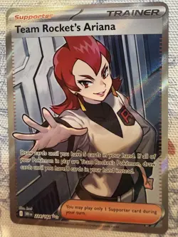Pokemon TCG Team Rocket's Ariana 224/182 Sv10: Destined Rivals Full Art Trainer - Image 1