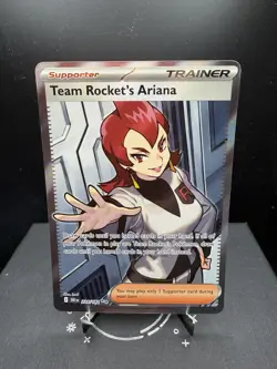 Pokemon TCG SV Destined Rivals Team Rockets Ariana 224/182 Full Art Trainer NM! - Image 1