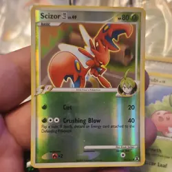 Pokemon Scizor Basic Rising Rivals 80 HP Reverse Holo 48/111 Cut/Crushing Blow - Image 1