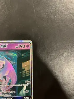 Pokemon Mewtwo GX 78/73 Shining Legends - Moderately Played - Image 3