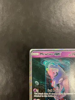 Pokemon Mewtwo GX 78/73 Shining Legends - Moderately Played - Image 5