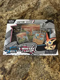Pokemon Black Bolt & White Flare Unova Victini Illustration Collection Box - Image 1