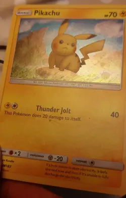 Pikachu SM183 Holo Black Star Promo Card Sun and Moon Pokemon Card - Image 3
