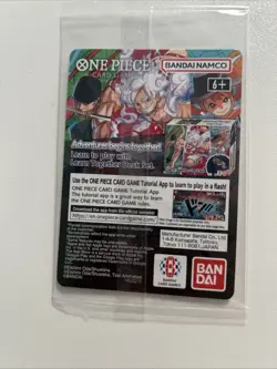 Bandai Monkey D Luff One Piece Promo Card College Basketball Voyage Unopened - Image 2