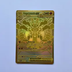 Pokemon Mega Lucario EX 188/132 Mega Evolution Hyper Rare Gold Card - Image 1