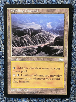 1997 MTG~"Winding Canyons"!!!Lightly Played!!~Weatherlight#167~ Free Shipping !! - Image 1
