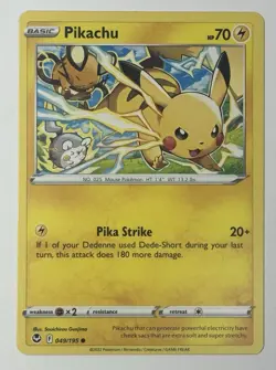 Pokemon TCG - Pikachu - 049/195 - 2022 - Silver Tempest - Mint Non-Graded - Image 1