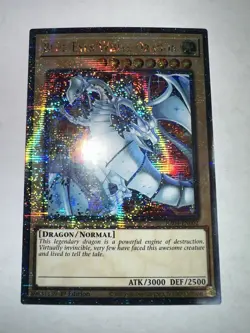 Blue-Eyes White Dragon (New Art) (QCSR) LIGHT PLAYED - READ DESCRIPTION - Image 2