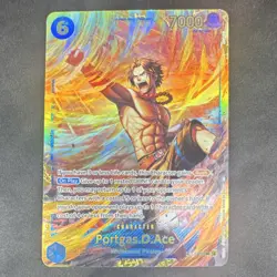Bandai Portgas D. Ace Secret Rare OP13-119 Carrying on His Will Foil Rush 7000 - Image 1